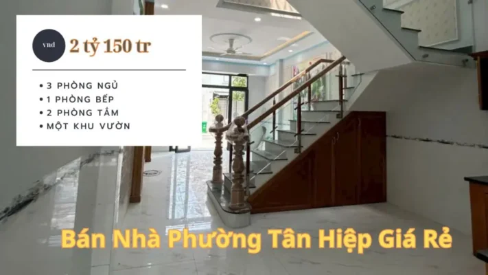 Nhà Phố Tân Hiệp - Cơ Hội Sở Hữu Nhà Sổ Hồng Riêng 63m² 
