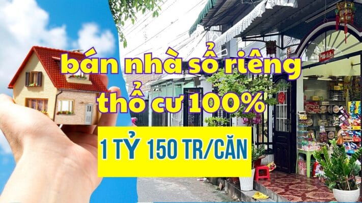 Bán Nhà Riêng Giá Rẻ Dưới 1.15 Tỷ Tại Tân Phước Khánh
