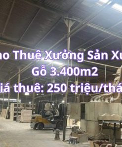 Cho Thuê Xưởng Sản Xuất Gỗ