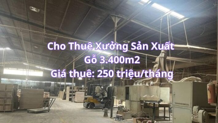 Cho Thuê Xưởng Sản Xuất Gỗ