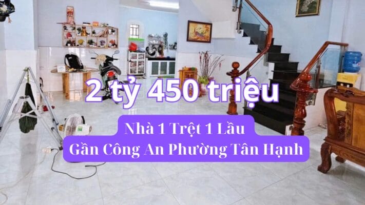 Nhà 1 Trệt 1 Lầu Gần Công An Phường Tân Hạnh