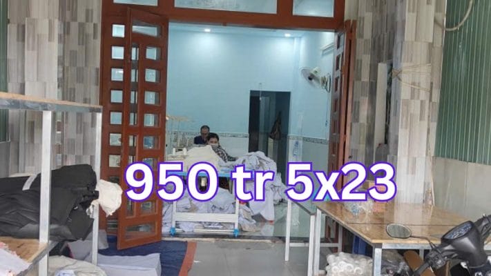 Bán Nhà Ở Phường Tân Hiệp Tân Uyên DT 5x23m - Giá 950 TR