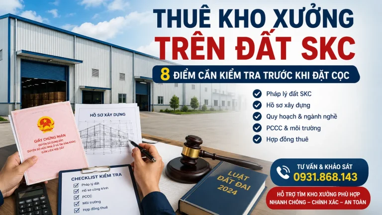 Thuê Kho Xưởng Trên Đất SKC Cần Kiểm Tra Gì