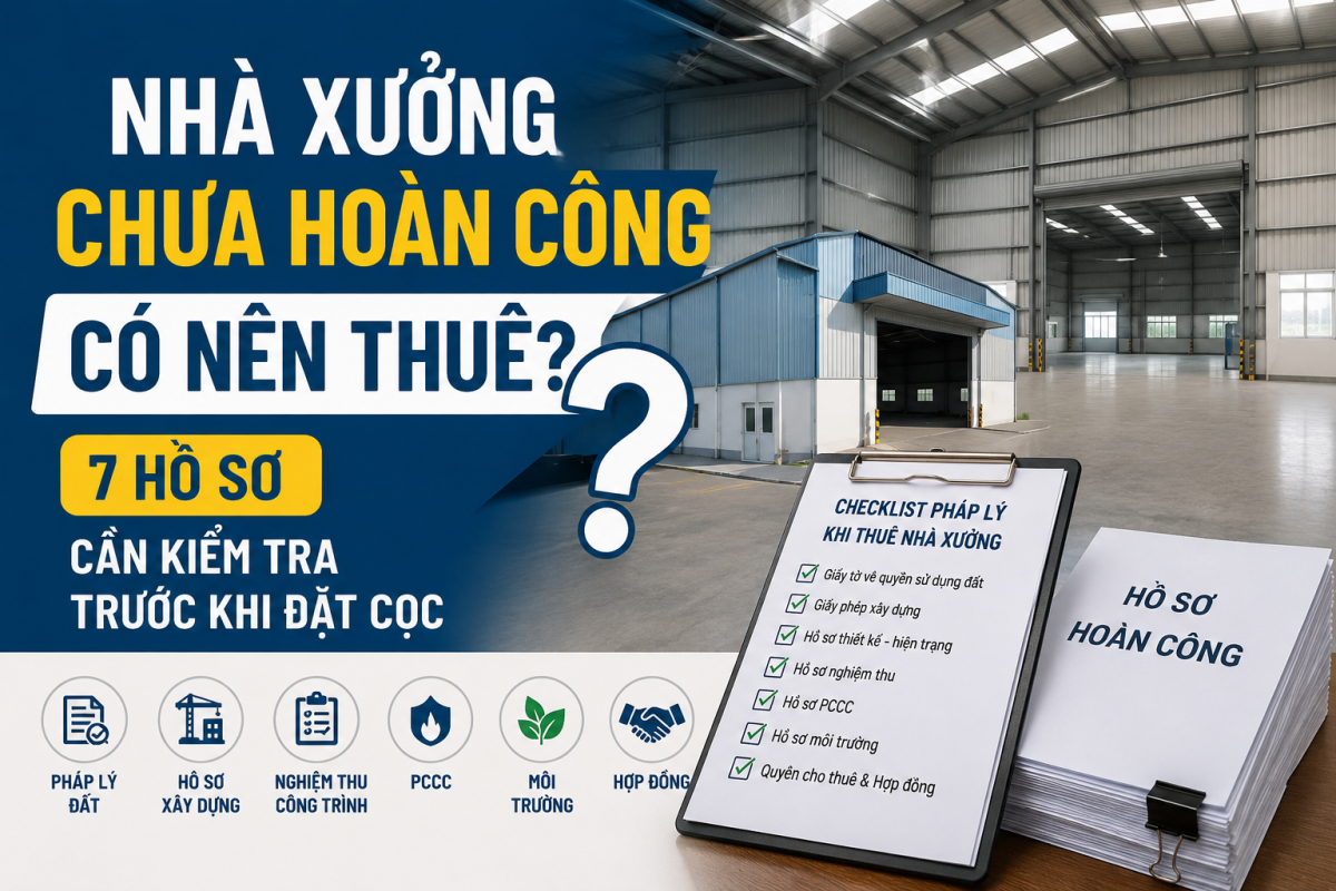Nhà Xưởng Chưa Hoàn Công Có Nên Thuê